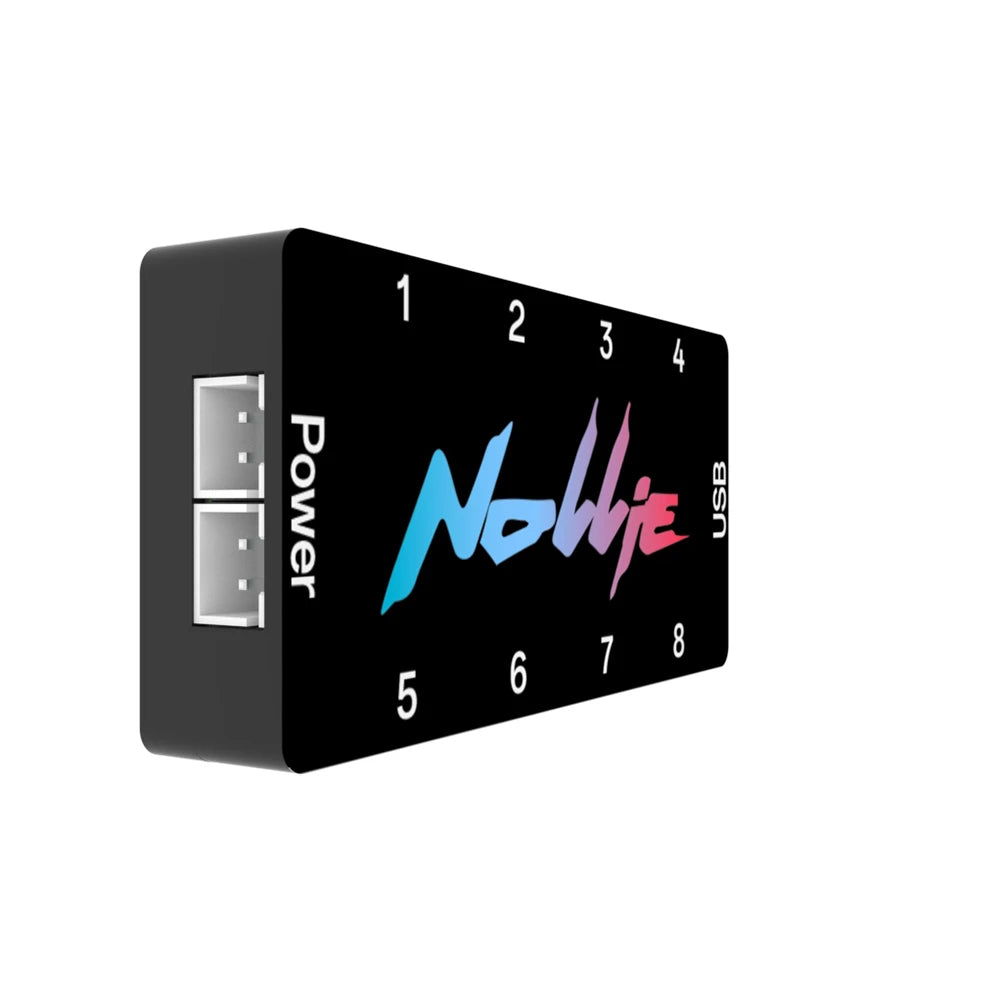 Nollie SignalRGB OpenRGB Universal 5V 3PIN ARGB Controller 8 Way Addressable ARGB Splitter HUB For Computer Case Fan Light Strip