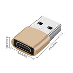 NNBILI 10Pack USB to USB C Adapter USBC Female to USB Male Super Fast Charging and OTG Converter For iPhone Xiaomi Huawei Laptop