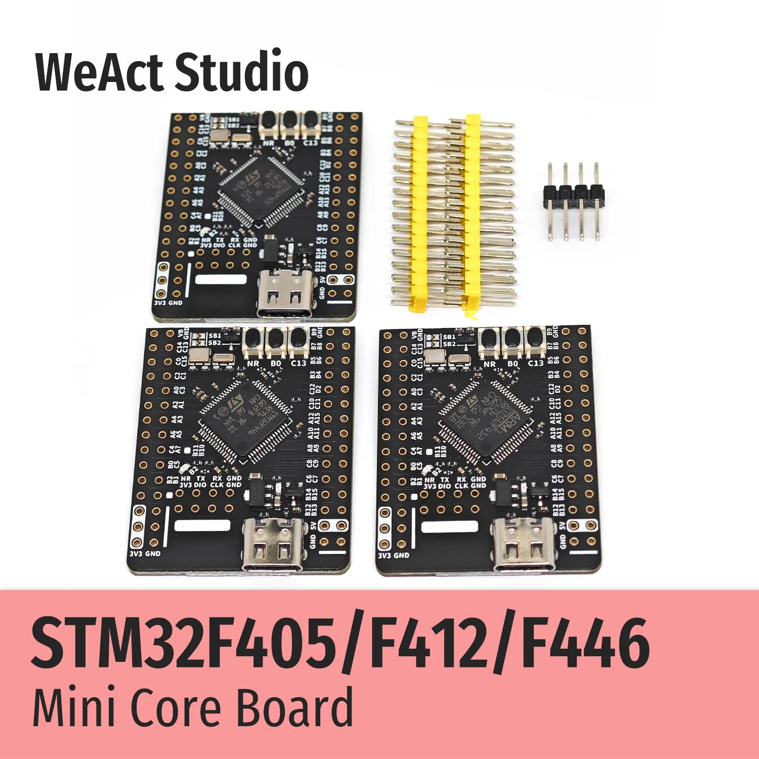 WeAct STM32F405RGT6 STM32F412RET6 STM32F446RET6 STM32F405 STM32F412 STM32F446 STM32F4 STM32 Core Board Demo Board Micropython