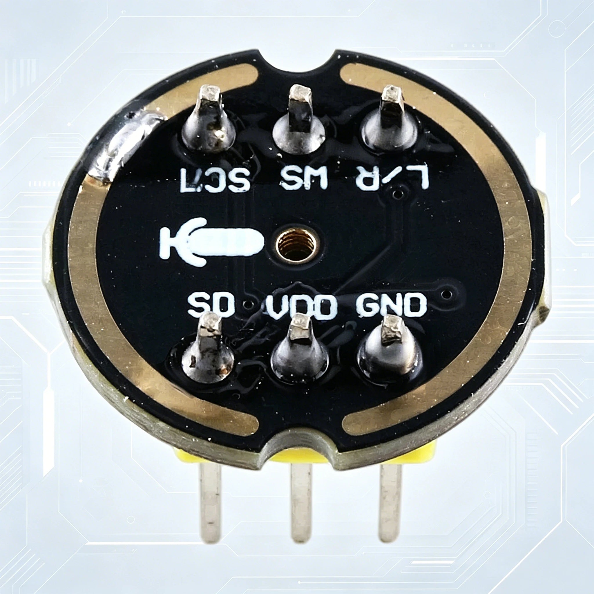 INMP441 Microphone Module I2S Interface MEMS Microphone High Precision Low Power Consumption 6PIN Compatible with ESP32