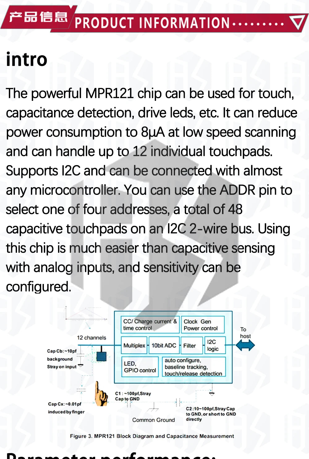 BS MPR121 Breakout V12 Capacitive Touch Sensor Controller Module-I2C Keyboard for Arduino Development Boards