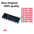 10/PCS New CD4015BE CD4015 CD4019BE CD4019 CD4060BE CD4060 CD4066BE CD4066 CD4069BE CD4069 CD4070BE CD4070 CD4071BE CD4071 DIP