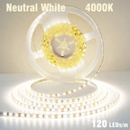 5mm 8mm LED Strip 2835 DC24V 12V 120LEDs/m Home Lamp Strips Red Ice Blue Yellow Orange Pink Flexible And Cuttable Soft Lamp Bar