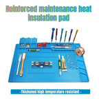 Magnetic Mat Silicone Work Mat Soldering Station Mat Heat Resistant 932°F Anti-Static for Electronic Phone Laptop Watch Repair
