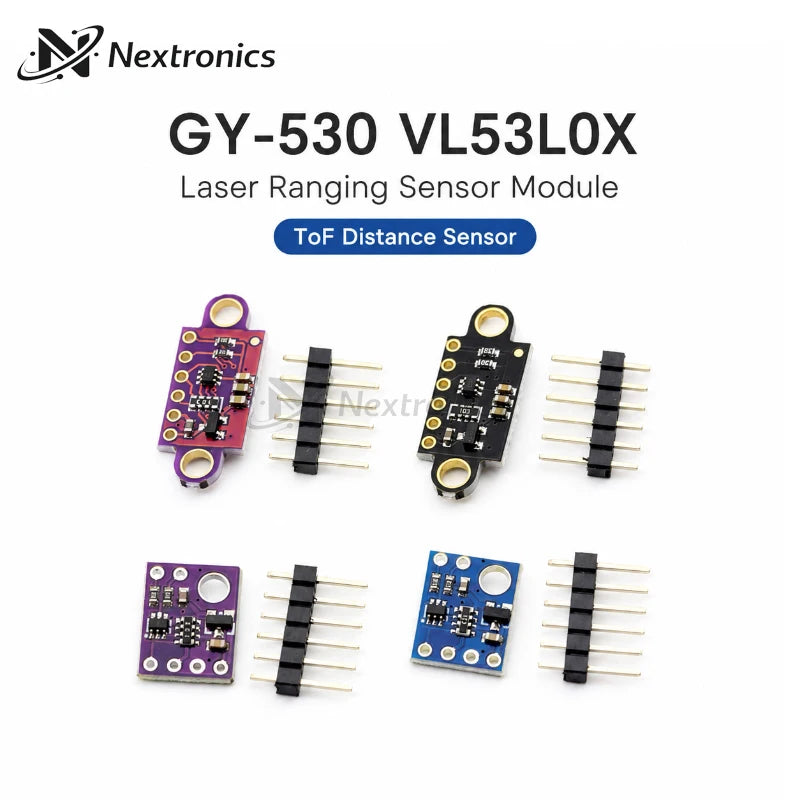 1/3/5/10PCS GY-530 VL53L0X Time-of-Flight ToF Laser Ranging Sensor Module 940nm I2C/IIC 3.3V/5V for Arduino