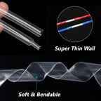 2/5/10m Super Thin Wall Soft Shrinkable Tube Transparent 1mm ~ 20mm  2:1 Heat Shrink Tube Earphone Line Audio Cable Sleeve Wrap