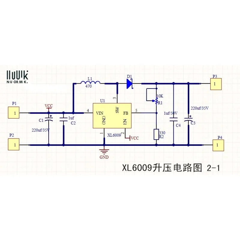 XL6009 DC-DC Booster module Power supply module output is adjustable Super LM2577 step-up module