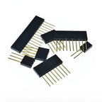 20pcs PC104 2.54mm Single Row 1X2P-40P Industrial Female Socket Single Row Rohs PH8.5mm Long Pin L11mm Female Header for Arduino