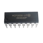 1-5PCS MCP3008-I/P Mcp3008 DIP-16 Mcp 8-Channel 10-Bit ADC with SPI Interface for Raspberry Pi Digital to Analog Converter