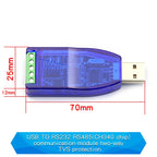 Industrial USB To RS485 Communication Module Bidirectional Half Duplex Serial Line Converter TVS Protection U485CH340G Converter