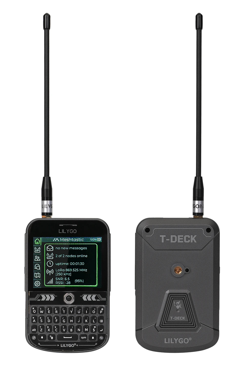 LILYGO T-Deck Plus Lora Mesh Radio with ESP32-S3 GPS LoRaWAN for Meshtastic Pocket Tracker Node with External Antenna