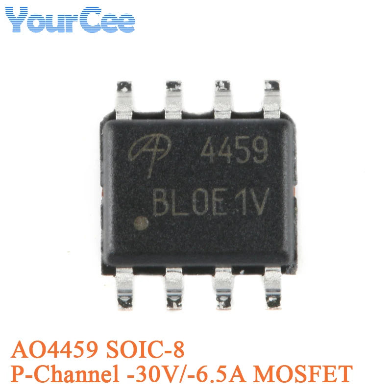 20pcs/5pcs AO4407A SOIC-8 4407A P-channel -30V/-12A SMD MOSFET Field Effect Transistor Chip AO4405AO4411 AO4413 AO4421 AO4435