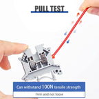 10/100pcs 7 Colors DIN Rail UK2.5B Terminal Block Clamp Connector 800V 32A UK-2.5N 2.5mm Square Universal Screw Connectors