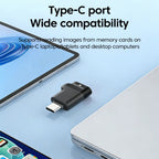 Type-C 3.0 Mini TF Card Reader External Storage Black Stretch Stick For iPhone Huawei USB C 2.0 to Micro SD Card Reader Adapter