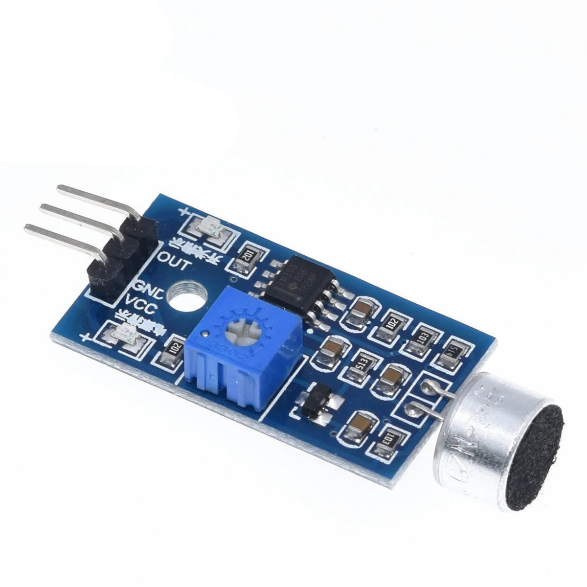 Sound Sensor Module/Sound Detection Module Whistle Module Voice Control Switch Output High and Low Level DIY