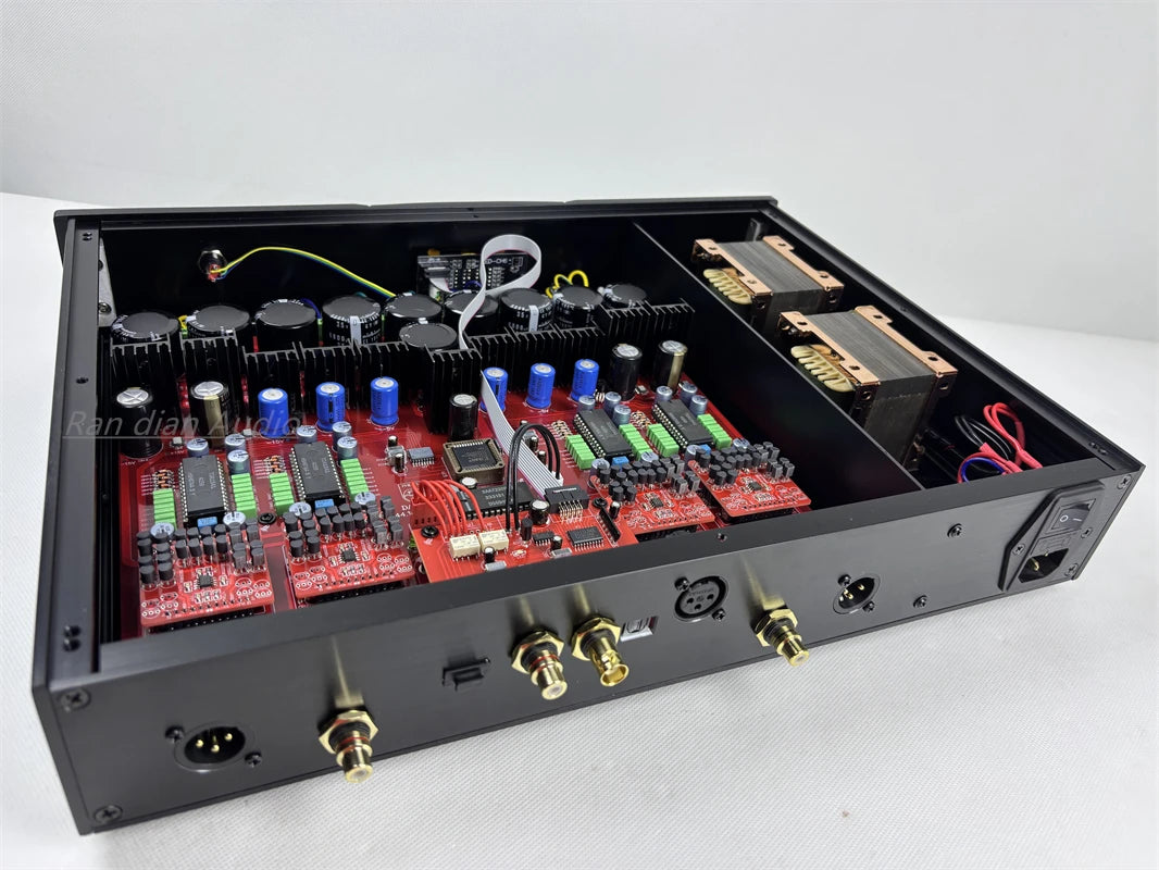 35W*2 TDA1541 Parallel True Balanced Audio Decoder Fiber, AES/EUB/RCA/BNC/External I2S Input. 44.1KHZ-192KHZ/24Bit