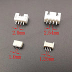 SH 1.0mm / JST 1.25mm / PH 2.0mm / XH 2.54mm Pitch Male Pin Header Housing Connector 2/3/4/5 Pin Plug Shell Terminal Connector