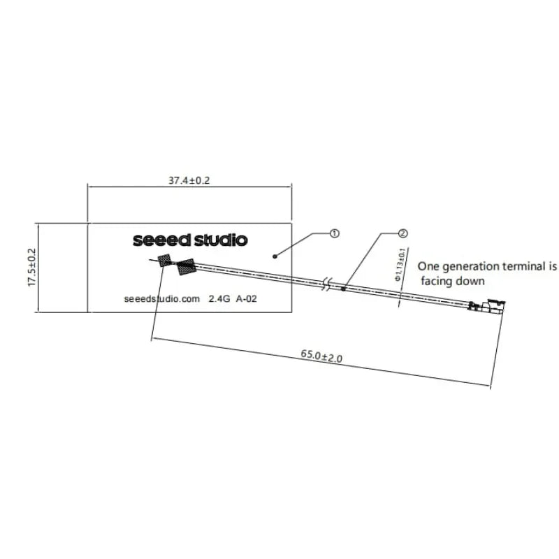 Seeed 2.4GHz FPC Antenna 1.16dBi/2.9dBi/1.86dBi for XIAO ESP32-S3/ESP32-C3/nRF54L15 and Rod 2.81dBi