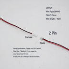 10 PCS Mini Micro Female JST 1.25 1.25mm 2-Pin 2PIN /3/4/5/6P Pin Connector Plug with 80mm 100mm 150mm 200mm Wires Cables