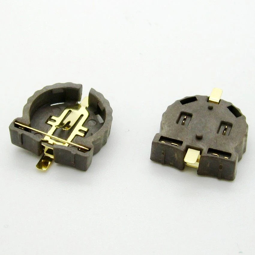 20pcs CR2032 3V CR2450 CR2025 Battery Socket BS-2 BS-6 BS-8 BS-10 Gold Vertical Horizontal DIP SMD Button Battery Holder