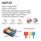 1/5PCS Wire Connector Electrical Cable Led Connectors Mini Terminals Blocks Quick Wiring Push-in Docking Butt Electrician Tools