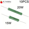 10PCS 15W 20W Wire Wound Resistor RX21 5% Resistance 0.1 0.2 1 2.2 3.3 4.7 6.8 10 22 47 100 220 330 470 680R 1K 10K 12K 15K Ohm