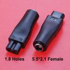 2/7Pcs 5V DC 5.5*2.1mm USB Power Cord Cable Double Hole Charging Adapter Plug For All Kinds Hair Clippers Beard Trimmers Shavers