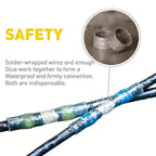 50 - 500pcs Solder Seal  Wire Connectors 3:1 Heat Shrink Butt Crimp Terminals Waterproof Electrical Cable Splice Connector