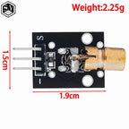 KY-008 650nm Laser Transmitter Module with Laser Sensor Module Non-Modulator Tube Laser Receiver Module Kit