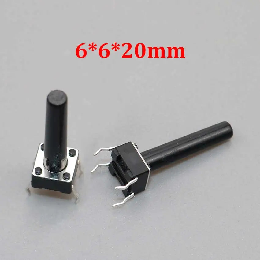 20/50/100pcs 6x6 PCB Momentary Mini Micro Tactile Tact Push Button 4-Pin Self-reset Switch 6*6*4.3/5/6/7/8/9/10/11/12/13/14/15mm