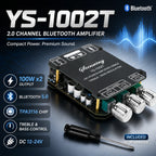 YS-1002T YS-502L Bluetooth 5.0 Audio Amplifier Board 2.0 Channel Stereo Power Amp Module 50W X2 100W X2 AUX Input For DIY Speaker Home Audio