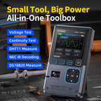 FNIRSI DSO-TC4/DSO-TC3  3 in 1 Digital Oscilloscope 10MHz 48Ms/s Transistor Tester Electronics Component Tester USB Charger Tool