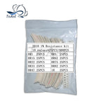 200/300/500PCS 10values Resistor kit 0603 0805 1206 1210 2512 1% 0R1 0R15 0R22 0R33 0R47 0R52 0R62 0R75 0R82 1R sample pack