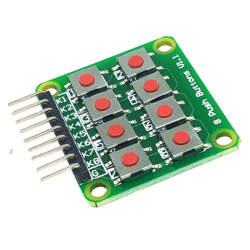5/10pcs 2x4 Keypad 4x2 Keypad 8 Push Buttons V1.00 Key Board Matrix Keyboard Button for Arduino AVR PIC 2*4 Module AVR PIC