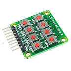 5/10pcs 2x4 Keypad 4x2 Keypad 8 Push Buttons V1.00 Key Board Matrix Keyboard Button for Arduino AVR PIC 2*4 Module AVR PIC