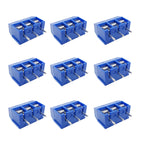 20/50Pcs KF301 KF301-5.0-2P 3P 4P 5.0mm Pitch Straight Pin Screw PCB Terminal Block Connector Splicable Plug-in Terminals Blue