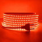 220V LED Strip 2835 120LEDs/m Waterproof 0.5M 5M 10M 20M 30M 40M Flexible Lamp Adhesive Tape White Red Green Ice Blue Pink