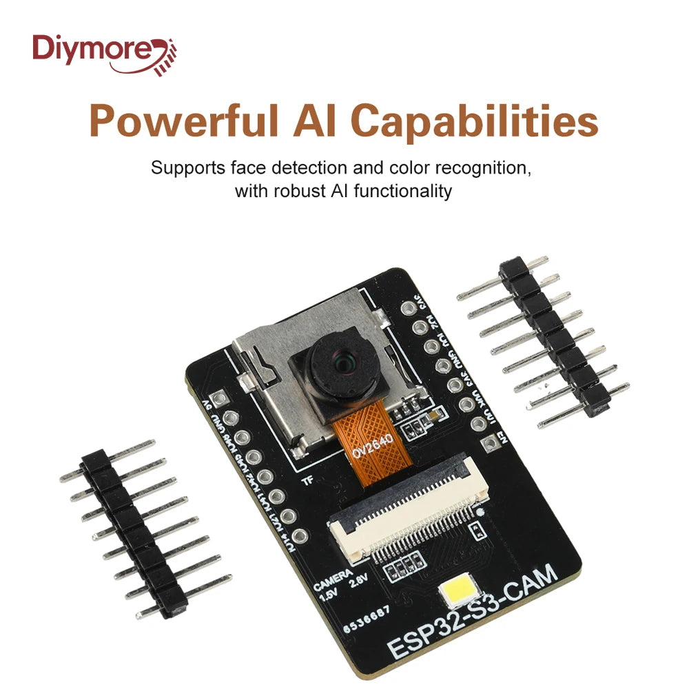 ESP32 S3 CAM WiFi BT Development Board With Visual Recognition Module Paired With OV2640 Camera Type C