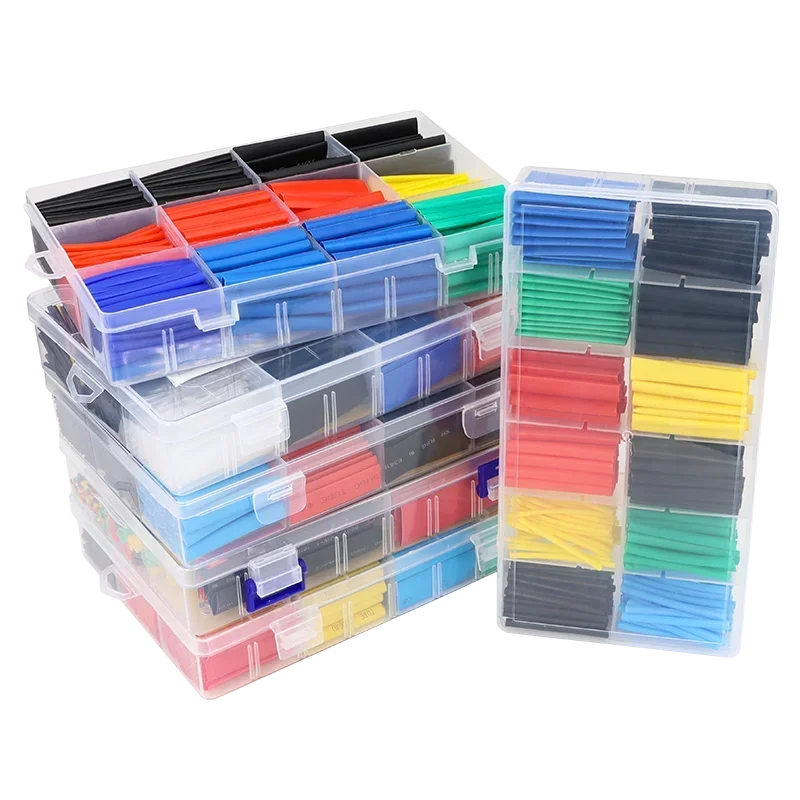 Heat Shrink Tube Kit Thermoresistant 2:1 Shrinkage Tubing Wire Wrapping Electrical Connection Cable Insulation Sleeved Protecter