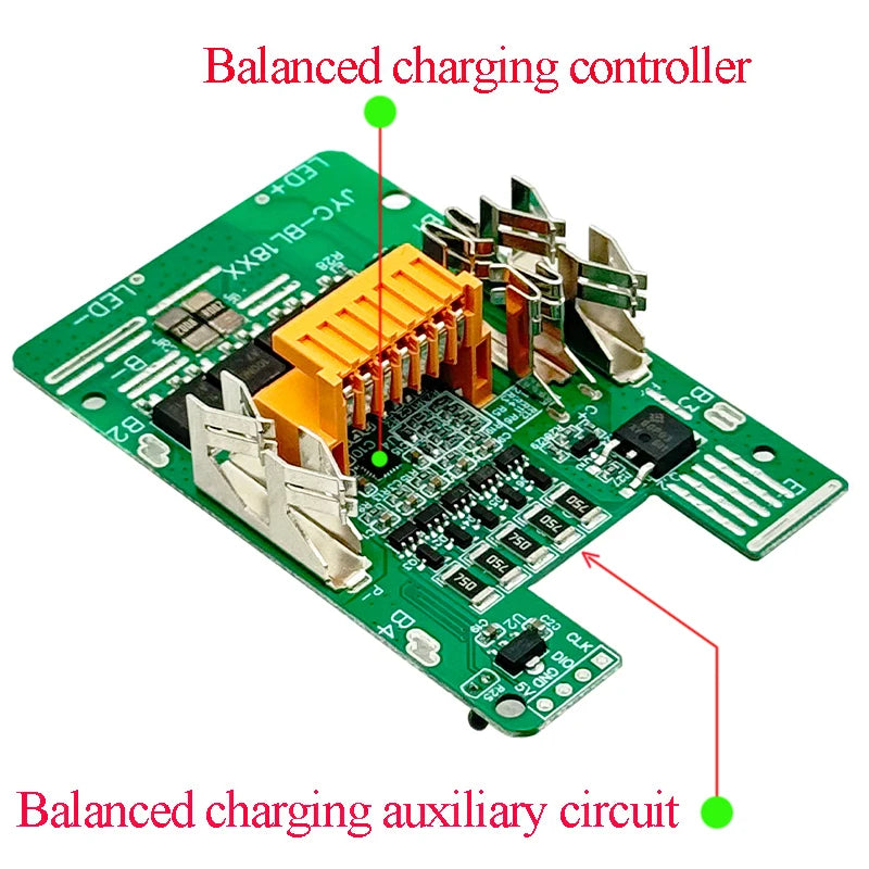 BL1830 Charging Protection Circuit Board Li-ion Battery BMS PCBA for Makita 18V Lithium Battery Chip BL1860 Control Motherboard