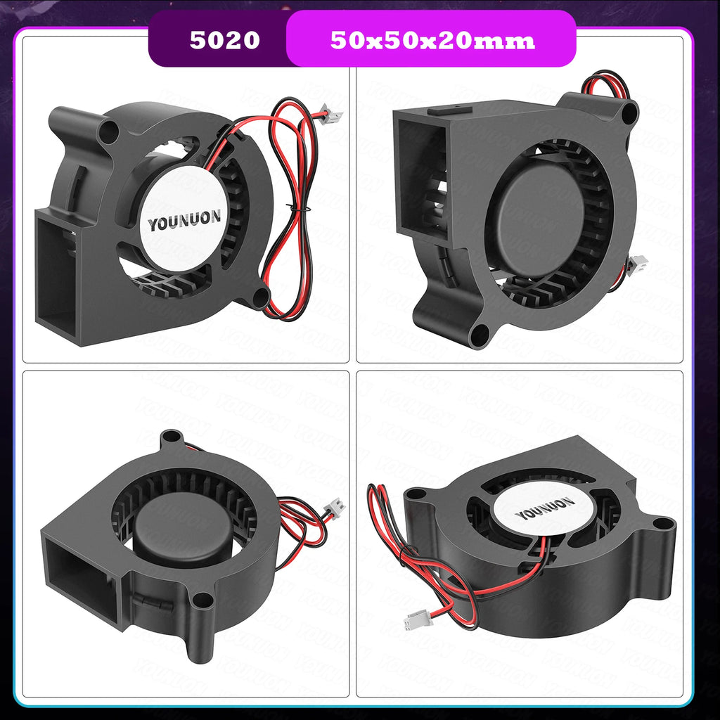 2PCS 5V USB Brushless Blower Cooling Fan USB Ventiliator Computer Case Cooler  PBT CPU Radiator USB Fan PC USB Gadgets