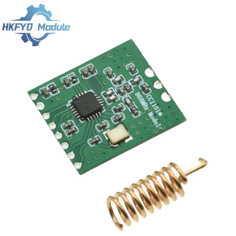 1-10PCS CC1101 868MHz Wireless RF Module – Long Range SPI Transceiver for FSK GFSK ASK OOK MSK, Low Power with Antenna