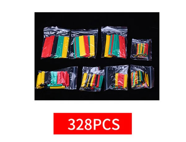 127-800pcs Heat Shrink Tube Thermoresistant Heat-shrink Tubing Wrapping Kit Electrical Connection Wire Cable Insulation Sleeving