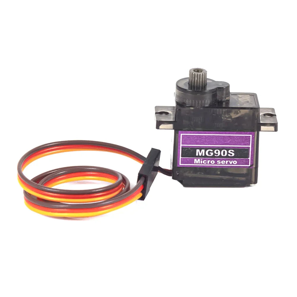 2/4/10/20/50Pcs MG90S Servo All Metal Gear 9g 180 360 SG90 Upgraded Version For Helicopter Plane Boat Car MG90 Trex 450 RC Robot