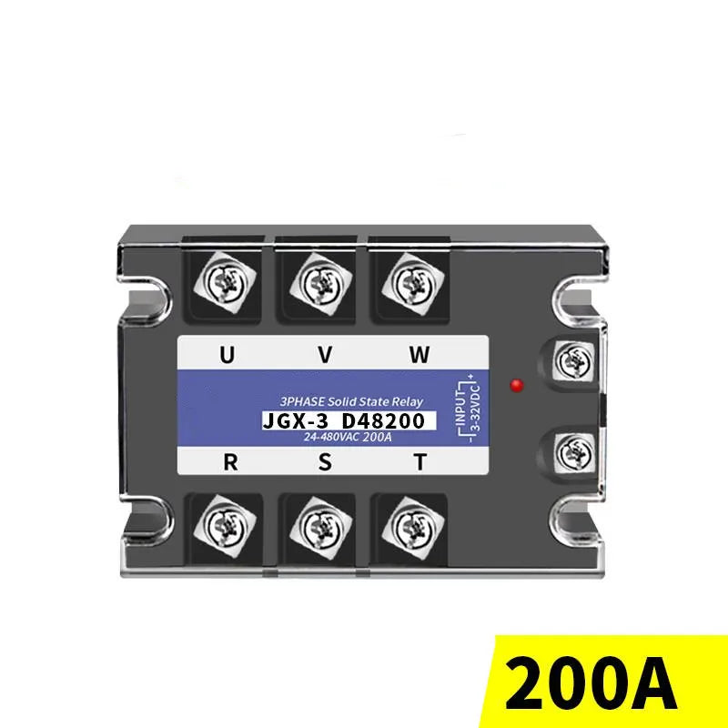 Three-phase Solid-state Relay JGX-3 D4840 DC Controlled AC 380V 10A 40A 100A 120A 200AContactless Contactor