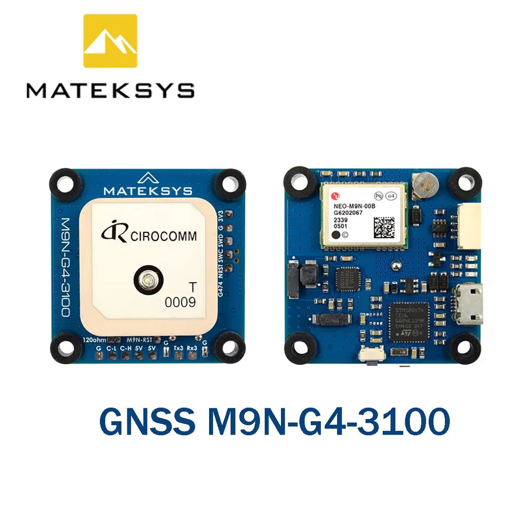 Matek M9N‑G4‑3100 GNSS Module NEO‑M9N RM3100 Compass DroneCAN CAN FD AP_Periph 4.5‑5.5V For ArduPilot Fixed‑Wing VTOL FPV Drone