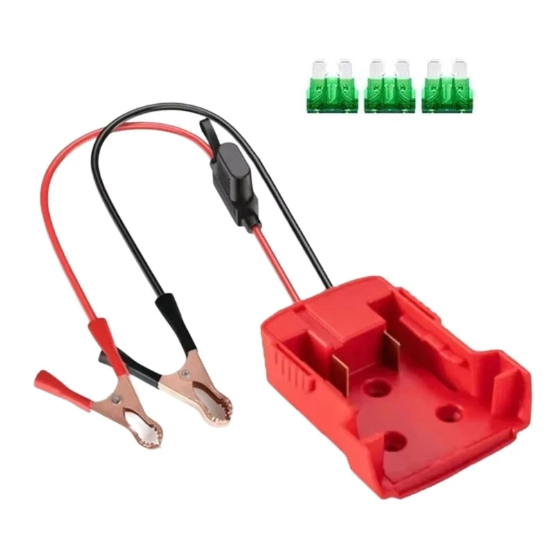 XA6H Vehicle Emergency Jumper Cable High Conductivity Fuses Igniters for 18V 20V Battery Car Trucks SUVs