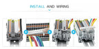 10Pcs Fuse Terminal Block PTC4-HESI Disconnect Lever Push-in Connector Din Mount With 5x20mm 0.5A-10A Fuse PTC 4-HESI