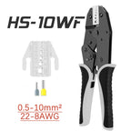 9 Inches Ratcheting Wire Crimper Pliers 03B/10N/10WF/35WF/2546B/03J/125 Connectors Multi-functional Hand Crimping Tool
