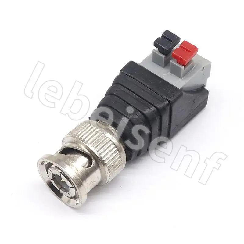 BNC male to extruded terminal connector Q9 50ohm surveillance video connector Press-type terminal adapter